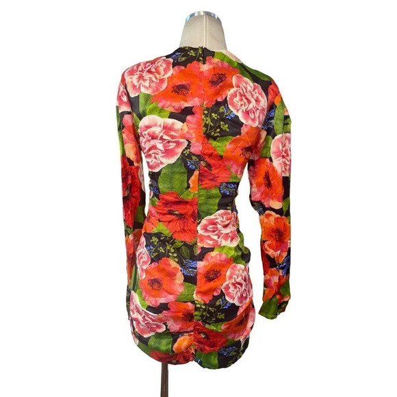 Atoir Star Dress in Scarlet Rose XSmall 2 New Womens Long Sleeve Satin Mini - Picture 5 of 14